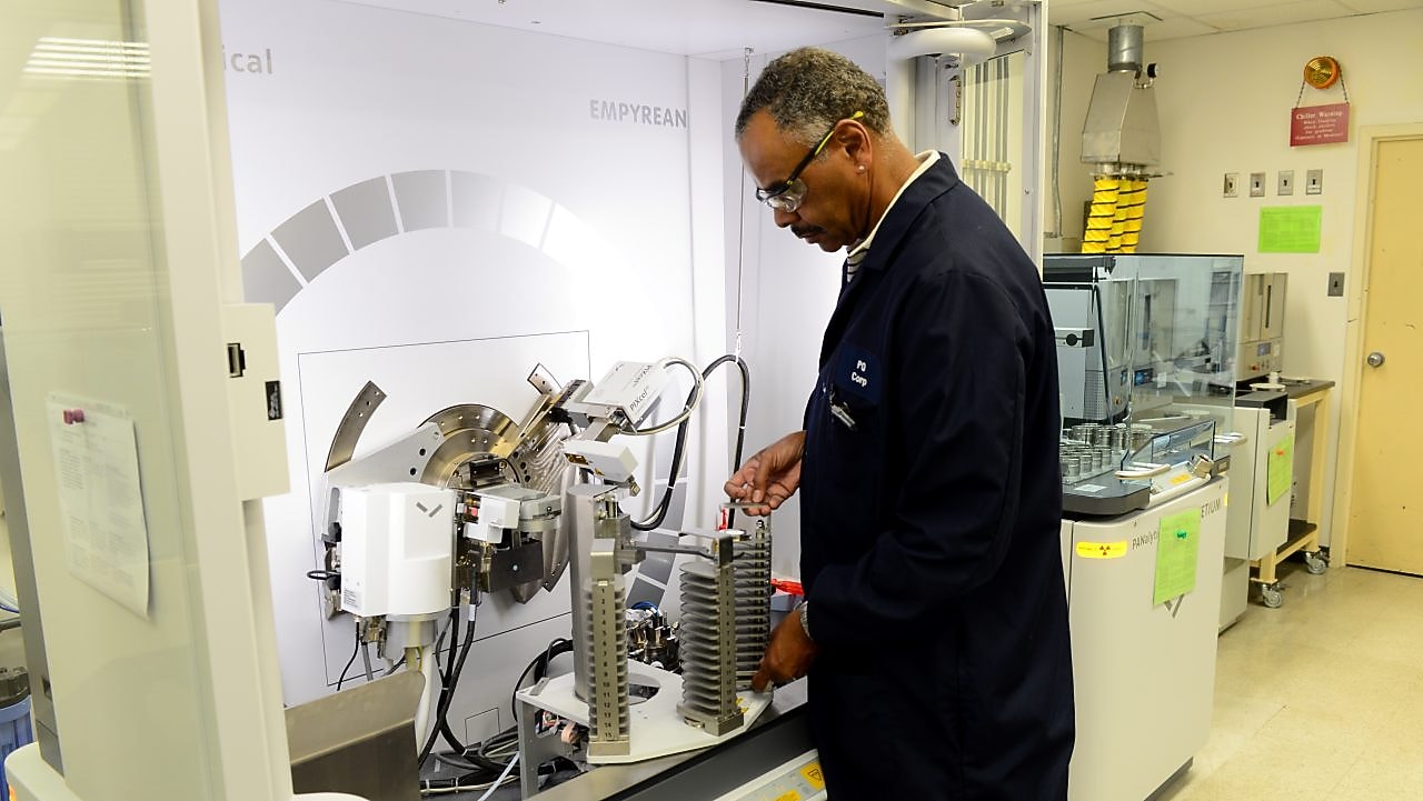 man working in a laboratory