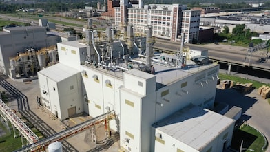 manufacturing plant in white