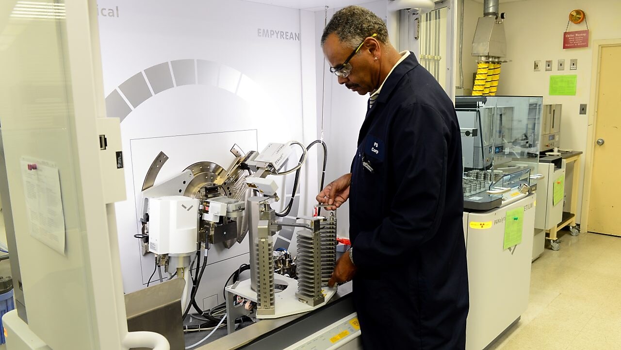 man working in a laboratory